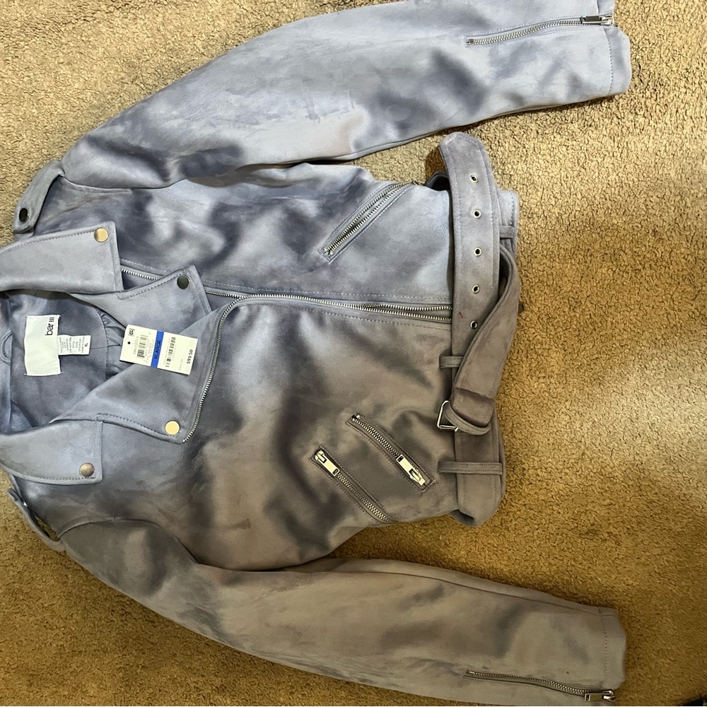 Bar III Gray Bomber Jacket